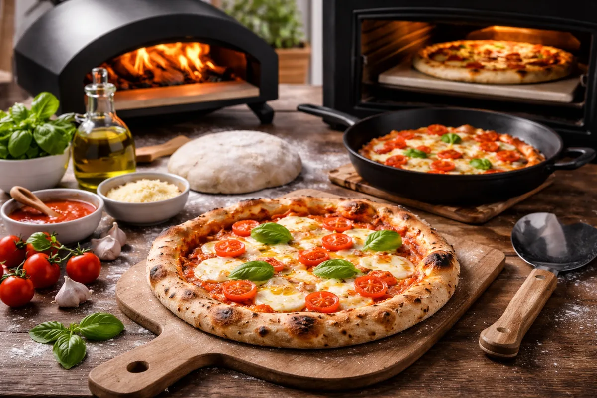 Comment préparer une pizza maison avec des techniques de cuisson variées