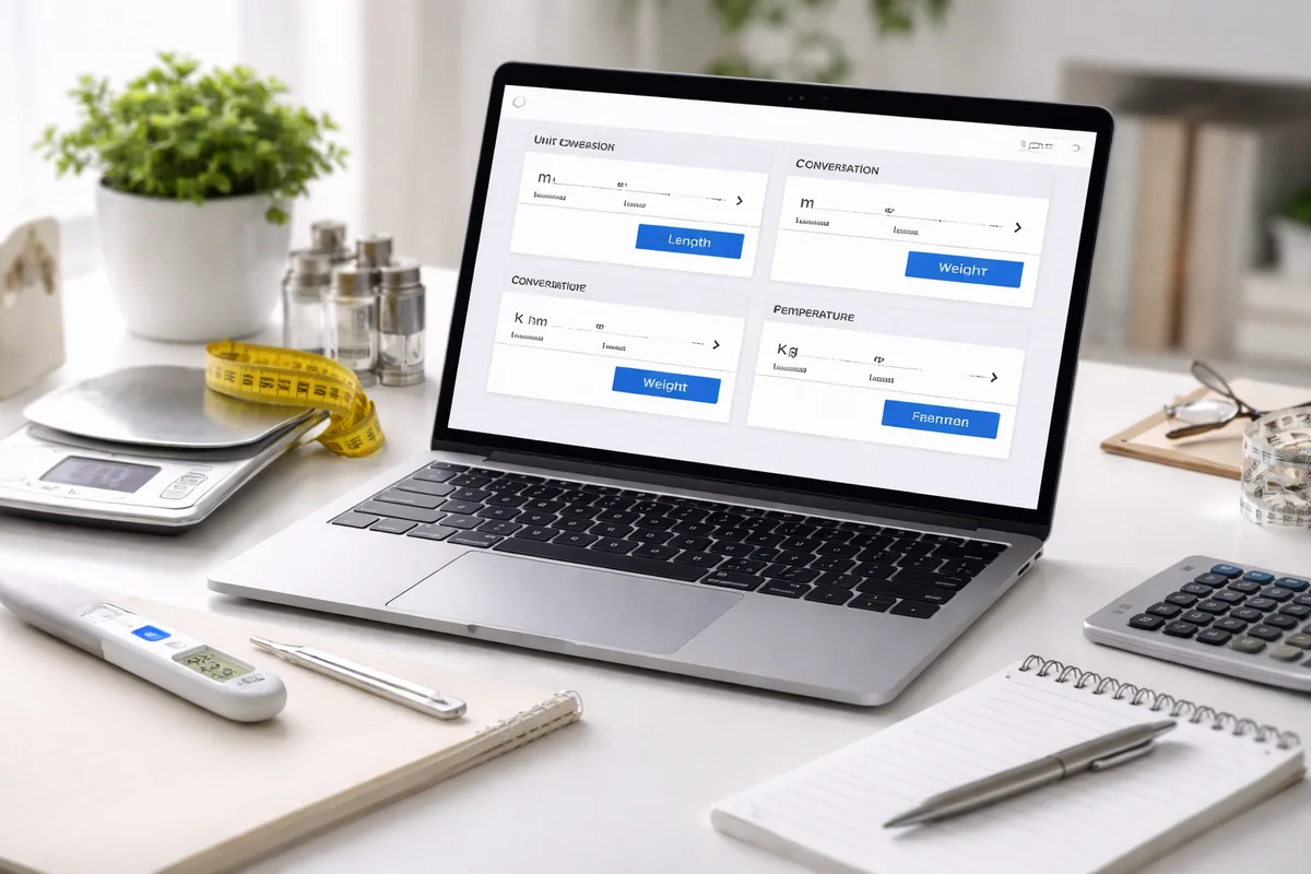 Comment convertir des unités de longueur, poids et température en ligne gratuitement
